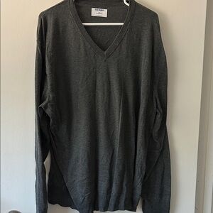 Old Navy Men's Charcoal V-Neck Sweater